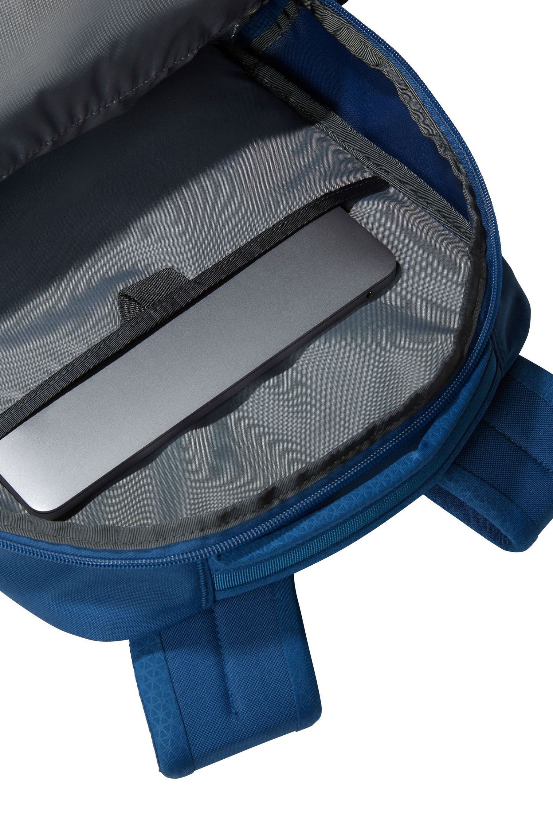 The North Face Vault Backpack Shady Blue TNF White