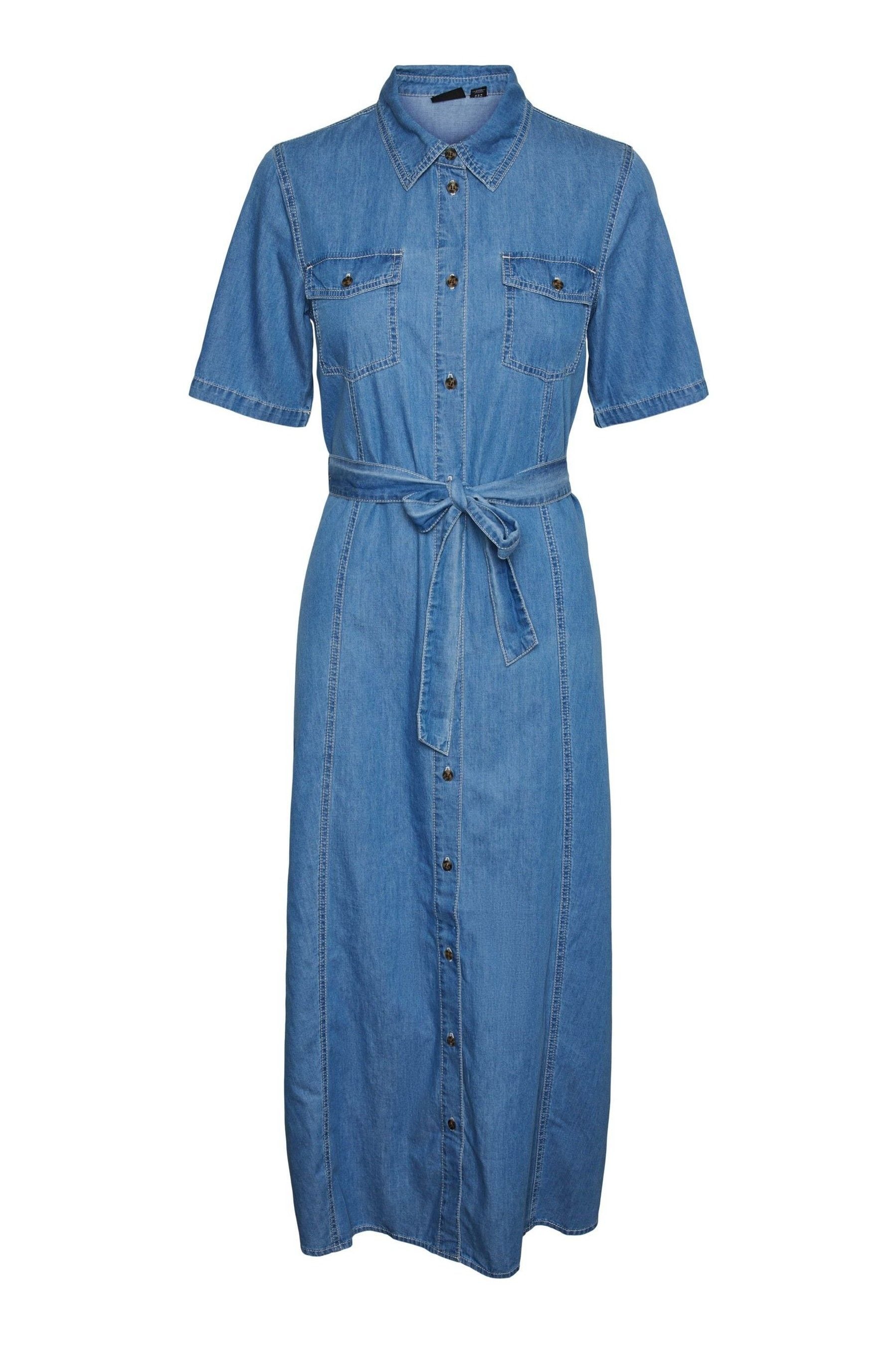 Long sleeve denim shirt dress store