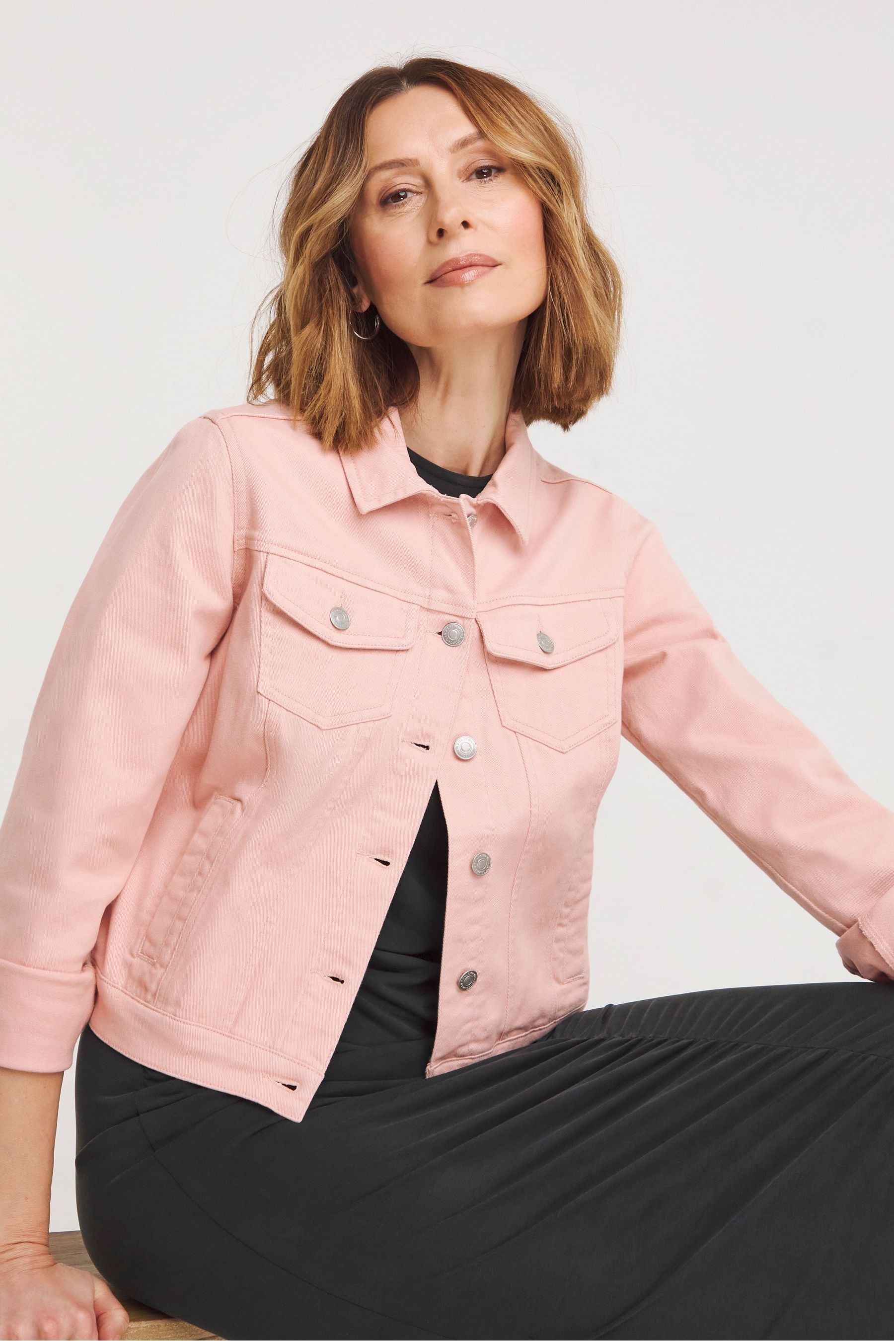 Buy JD Williams Pink Western Denim Jacket from Next Germany