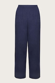 Monsoon Blue Parker Linen Crop Trousers - Image 3 of 6