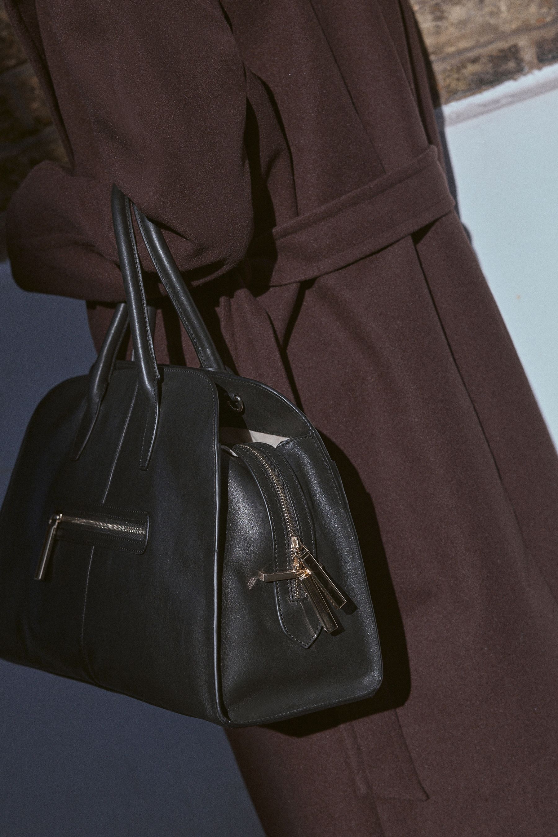 Black Leather Premium Grab Bag