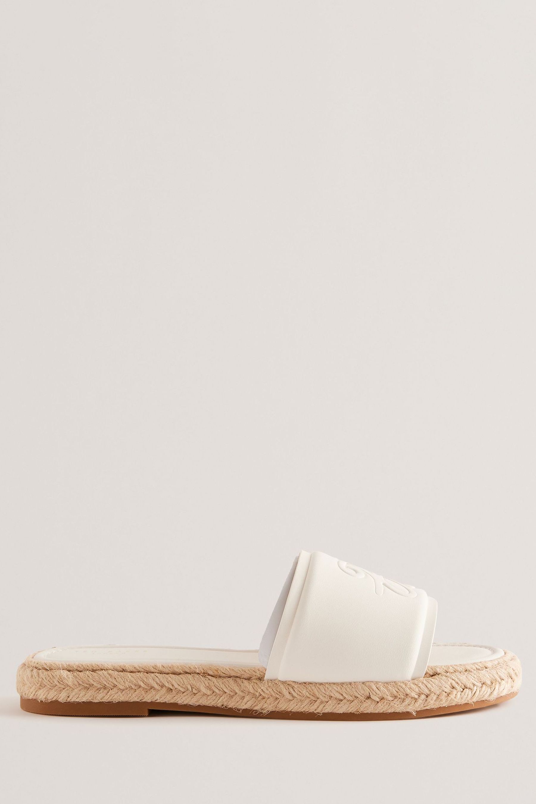 Ted baker white flip flops store