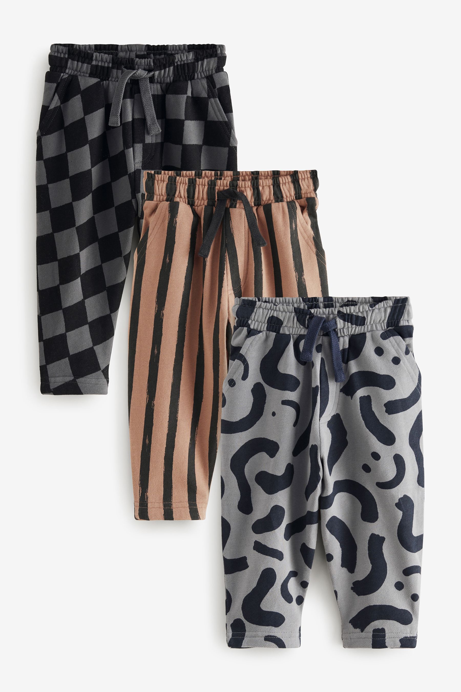 Patterned jersey joggers outlet