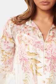 Forever New White Ellidy Button Down Blouse - Image 2 of 5