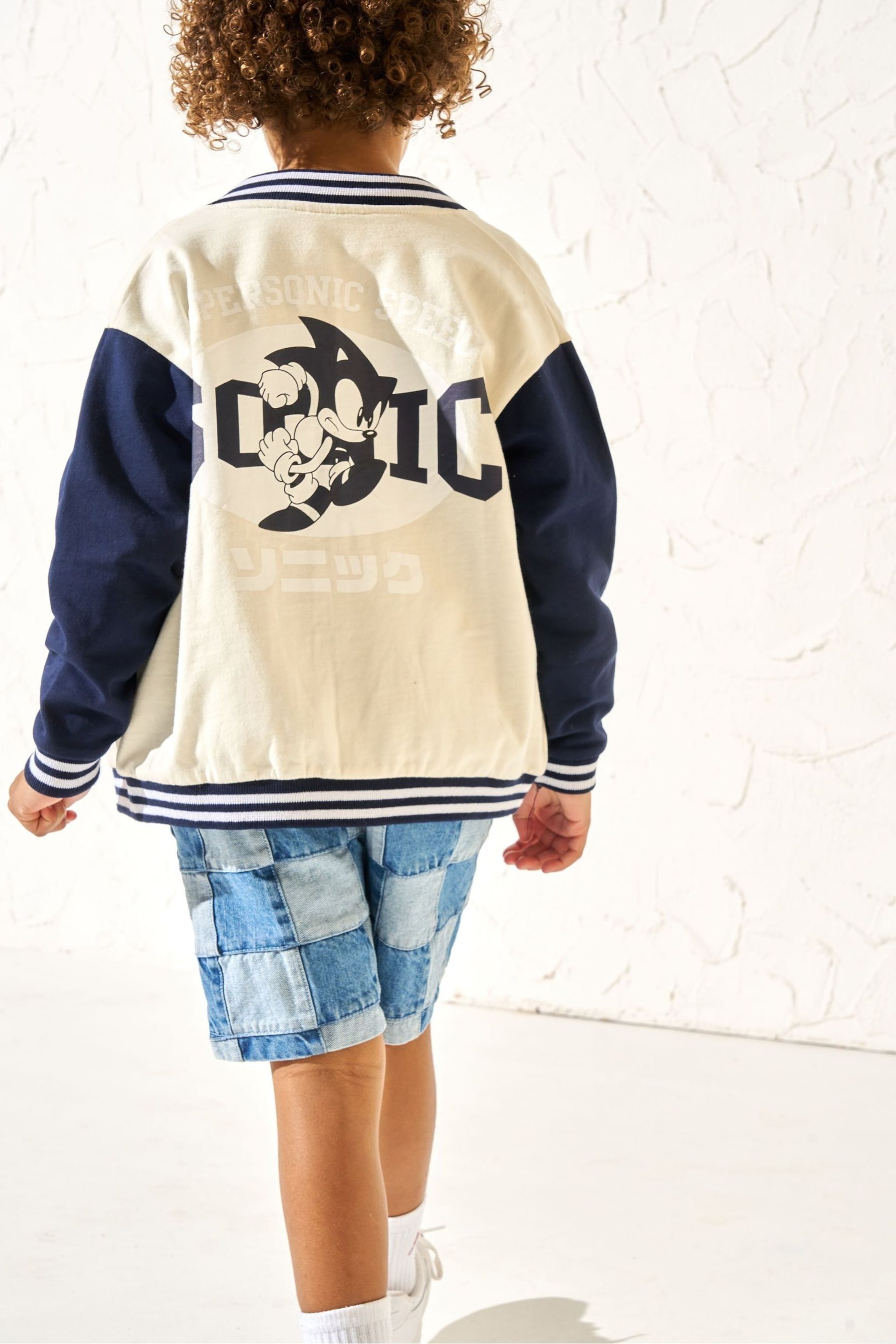 Angel & Rocket Cream Sonic Bomber Jacket - Image 2 of 6