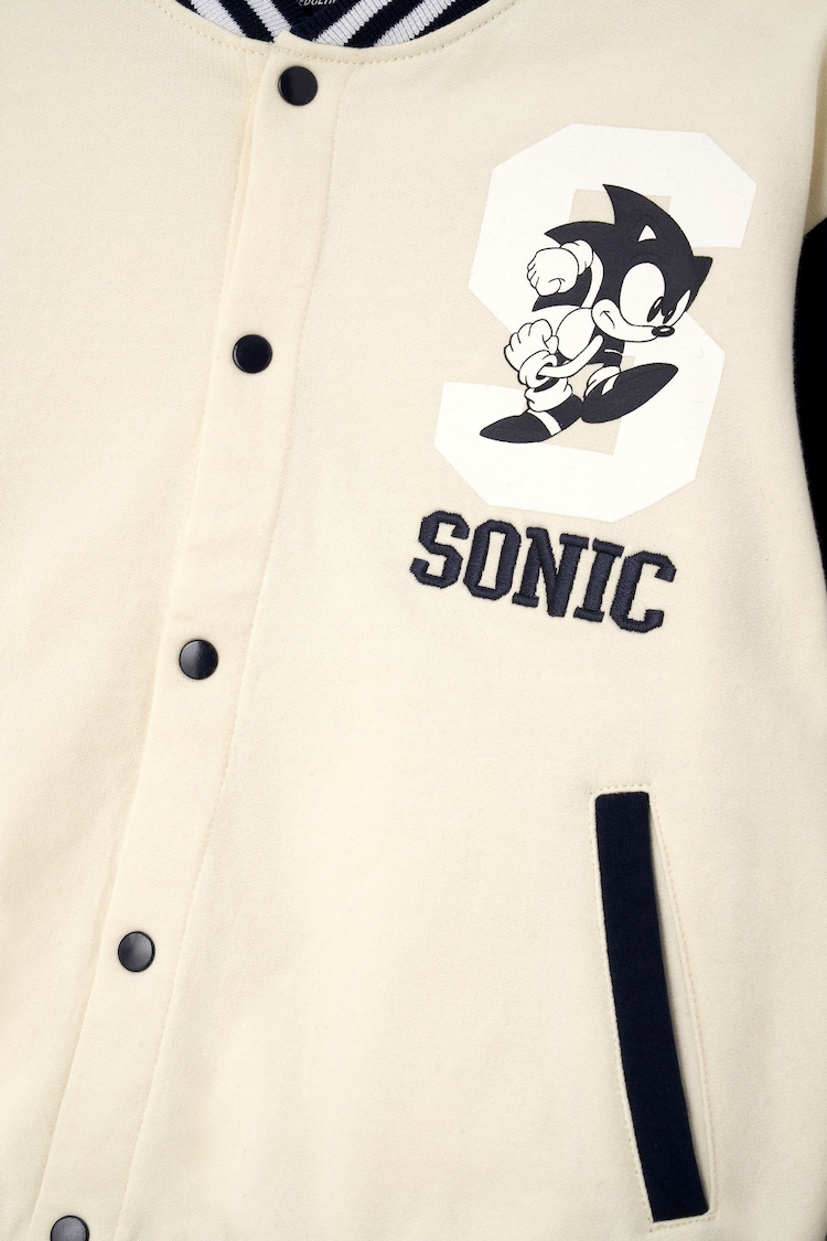 Angel & Rocket Cream 100% Cotton Sonic Bomber Jacket - Image 6 of 6