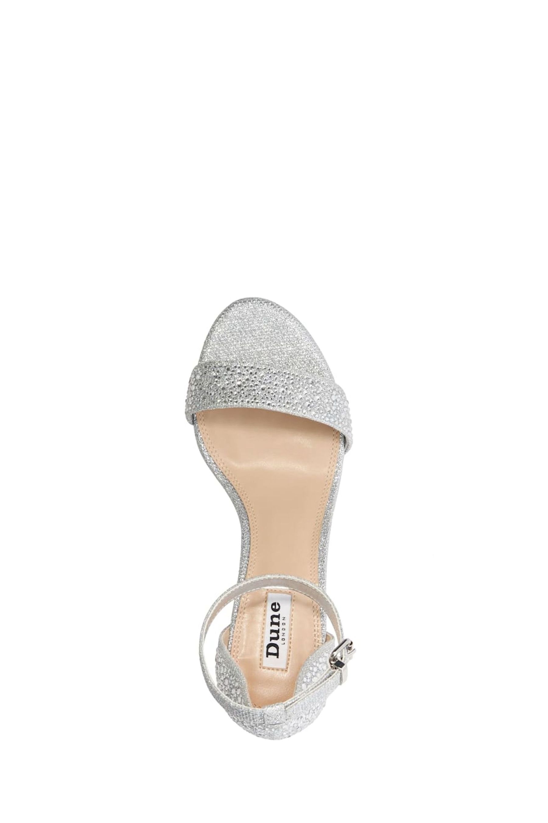 Buy Dune London Silver Mendes Ombre Hotfix Sandals from Next Luxembourg