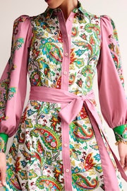 Boden Cream Cotton Midi Shirt Dress - Image 3 of 5