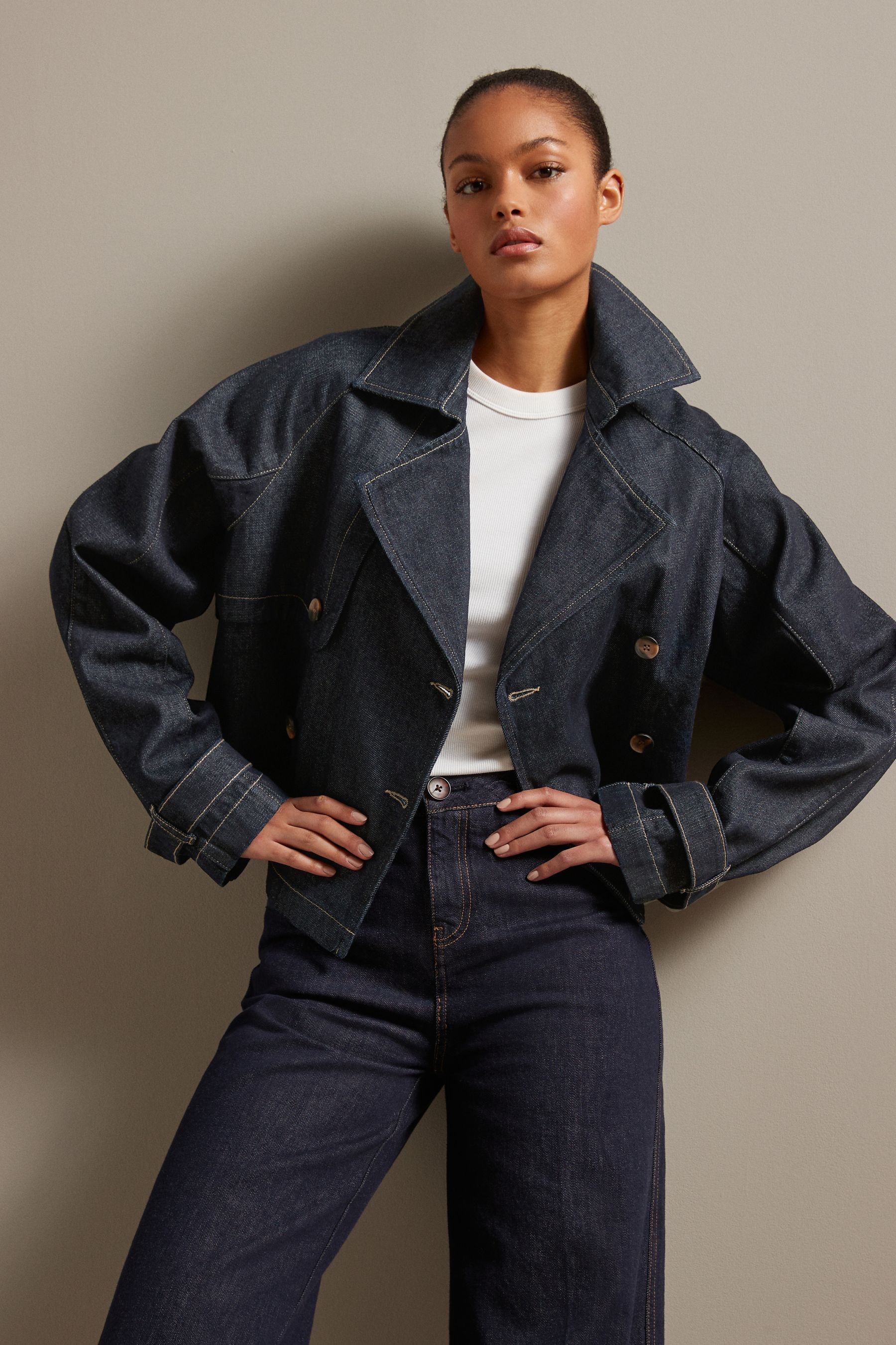Jean jacket trench coat hotsell