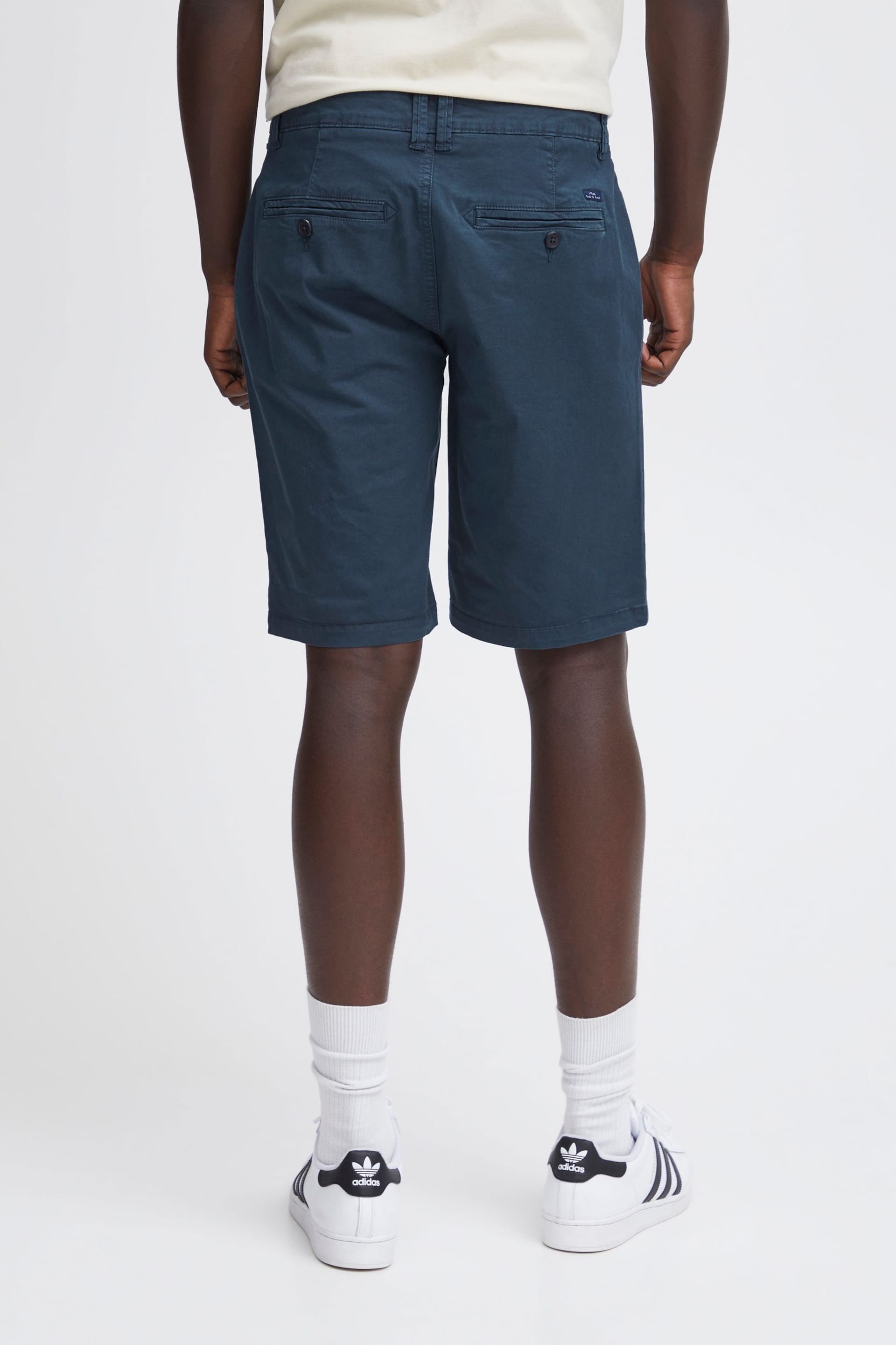Blend Blue Stretch Chino Shorts - Image 2 of 5