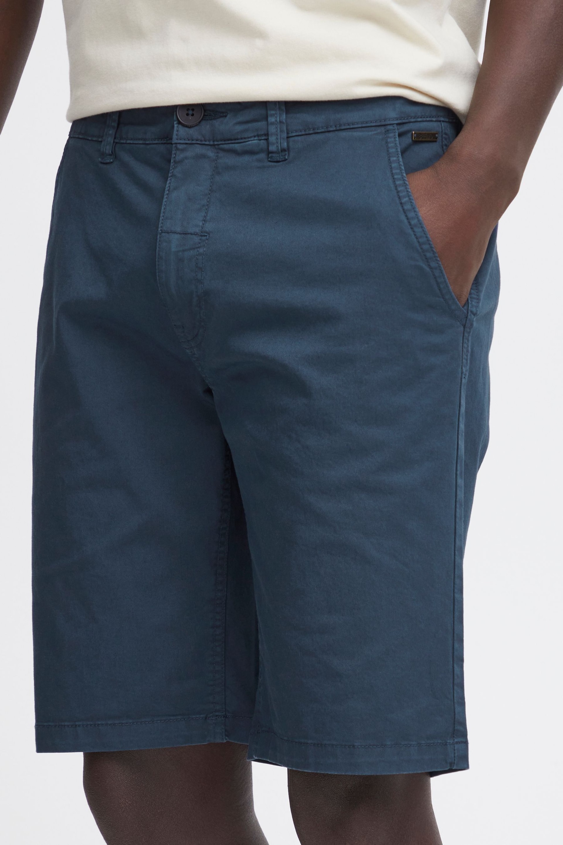 Blend Blue Stretch Chino Shorts - Image 4 of 5