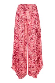 Joe Browns Red Relaxed Fit Bold Beach Print Trousers - Image 7 of 7