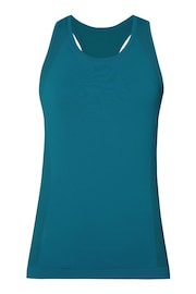 Sweaty Betty Reef Teal Blue Athlete Seamless Workout Tank Top - Image 8 of 8