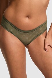 Victoria's Secret PINK Olive Green Hipster No Show Knickers - Image 1 of 3