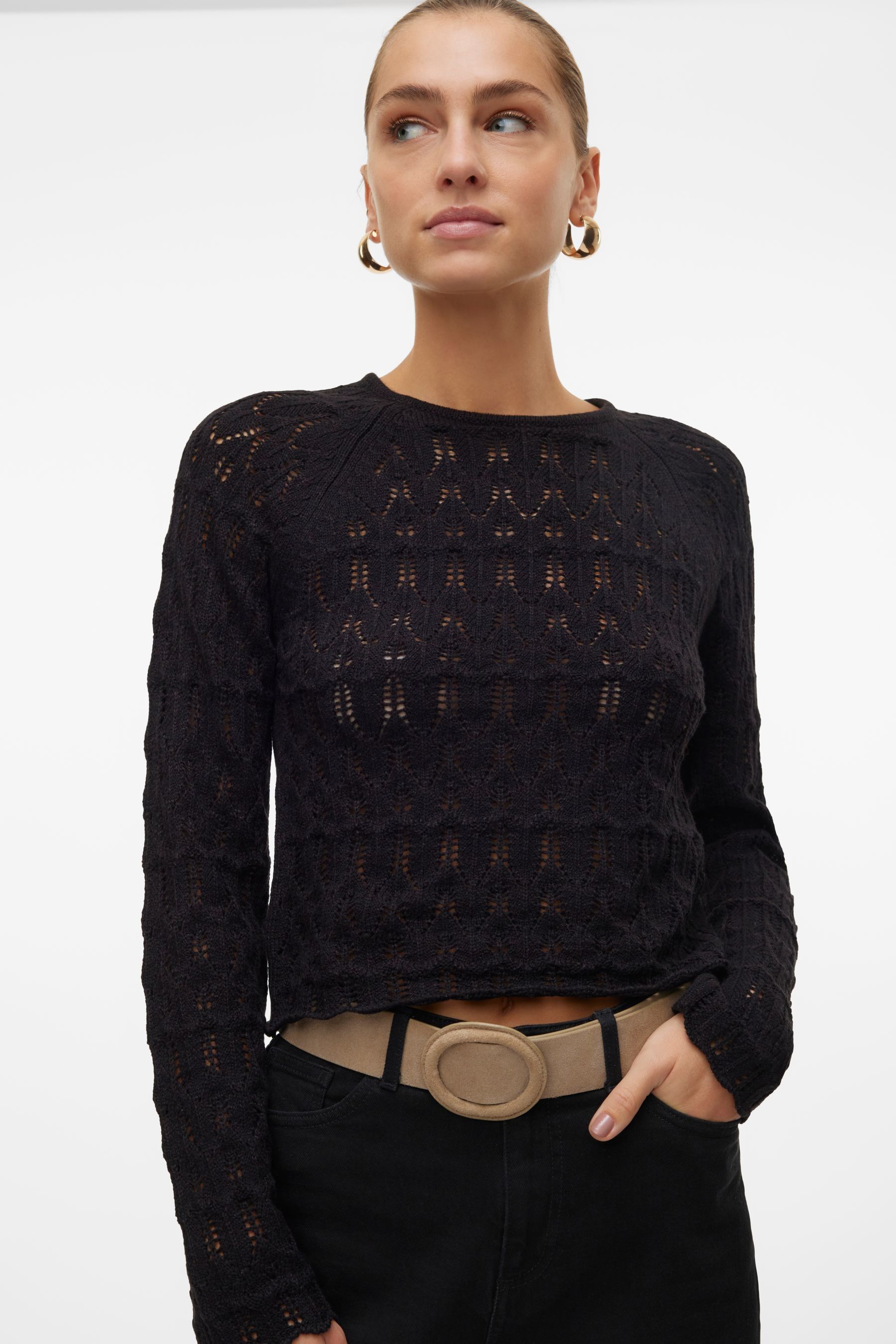 Black summer jumper top