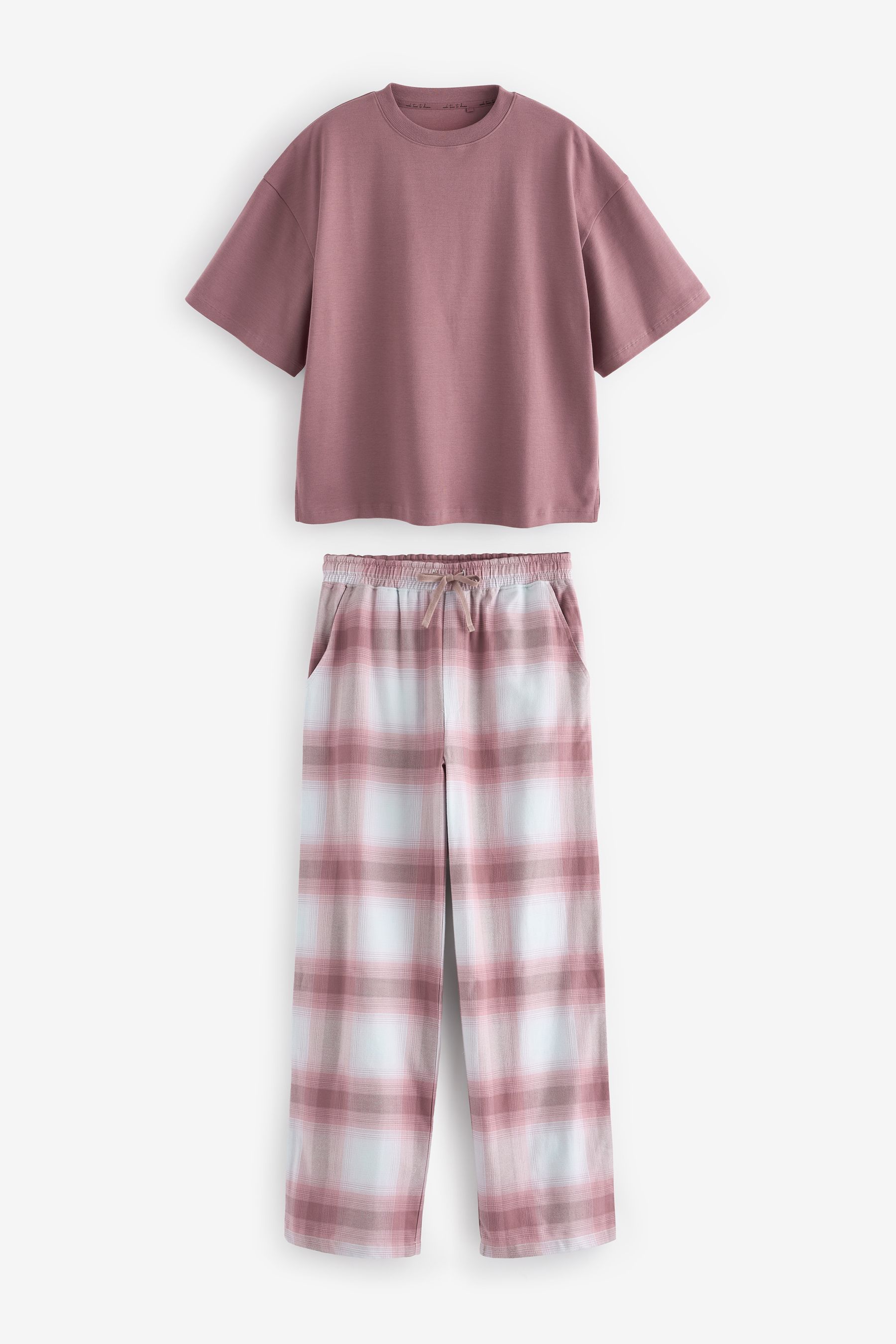 Buy Short Sleeve Flannel 100 Cotton Pyjamas Next Ukraine