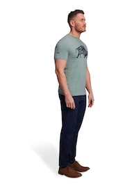 Raging Bull Grey Classic Organic T-Shirt - Image 3 of 5