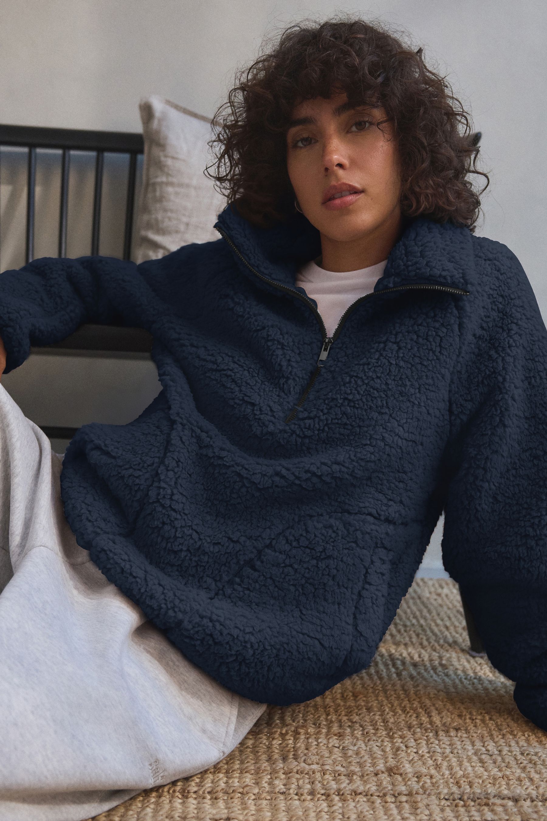 Navy blue half jacket sale
