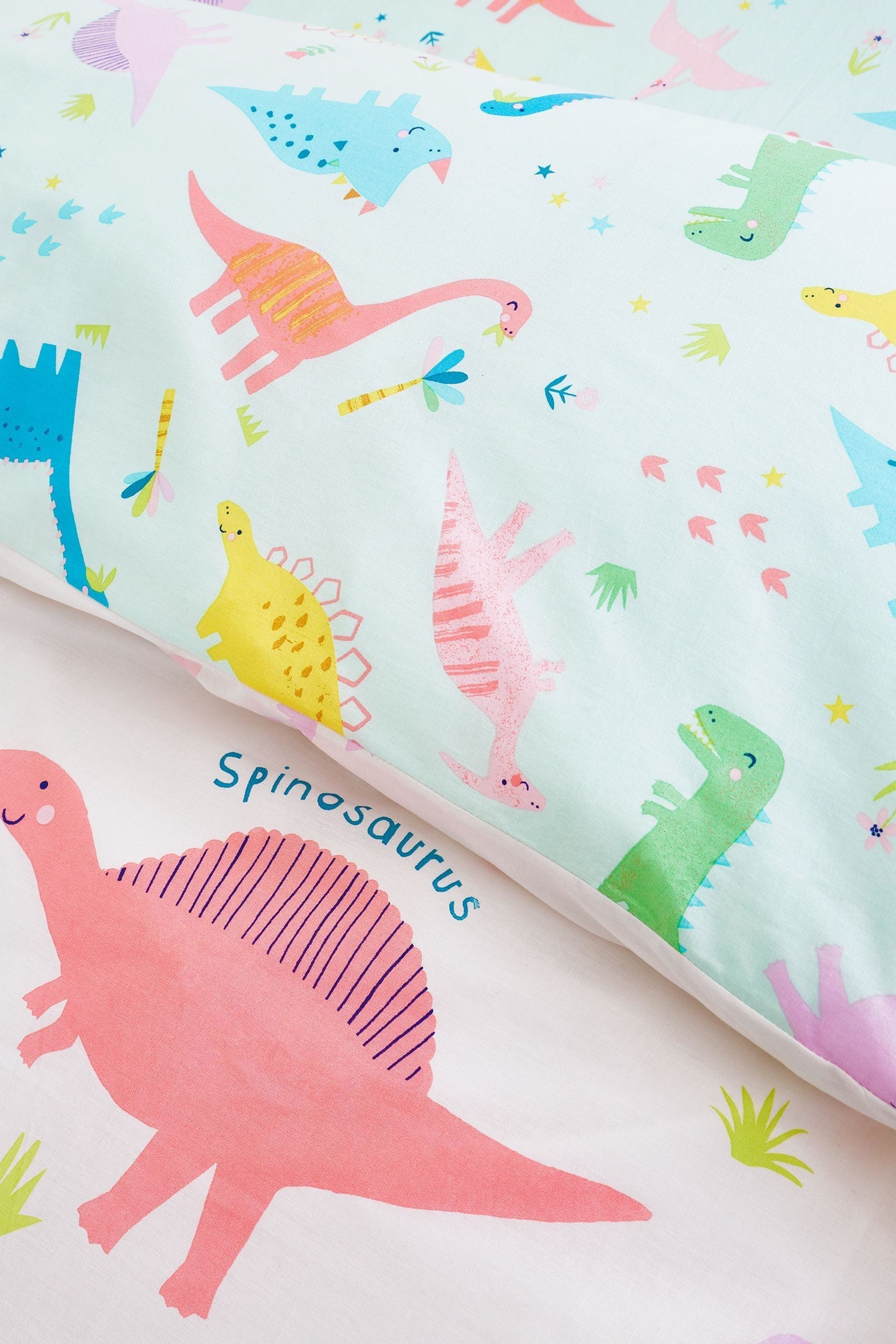 Pink dinosaur duvet cover store