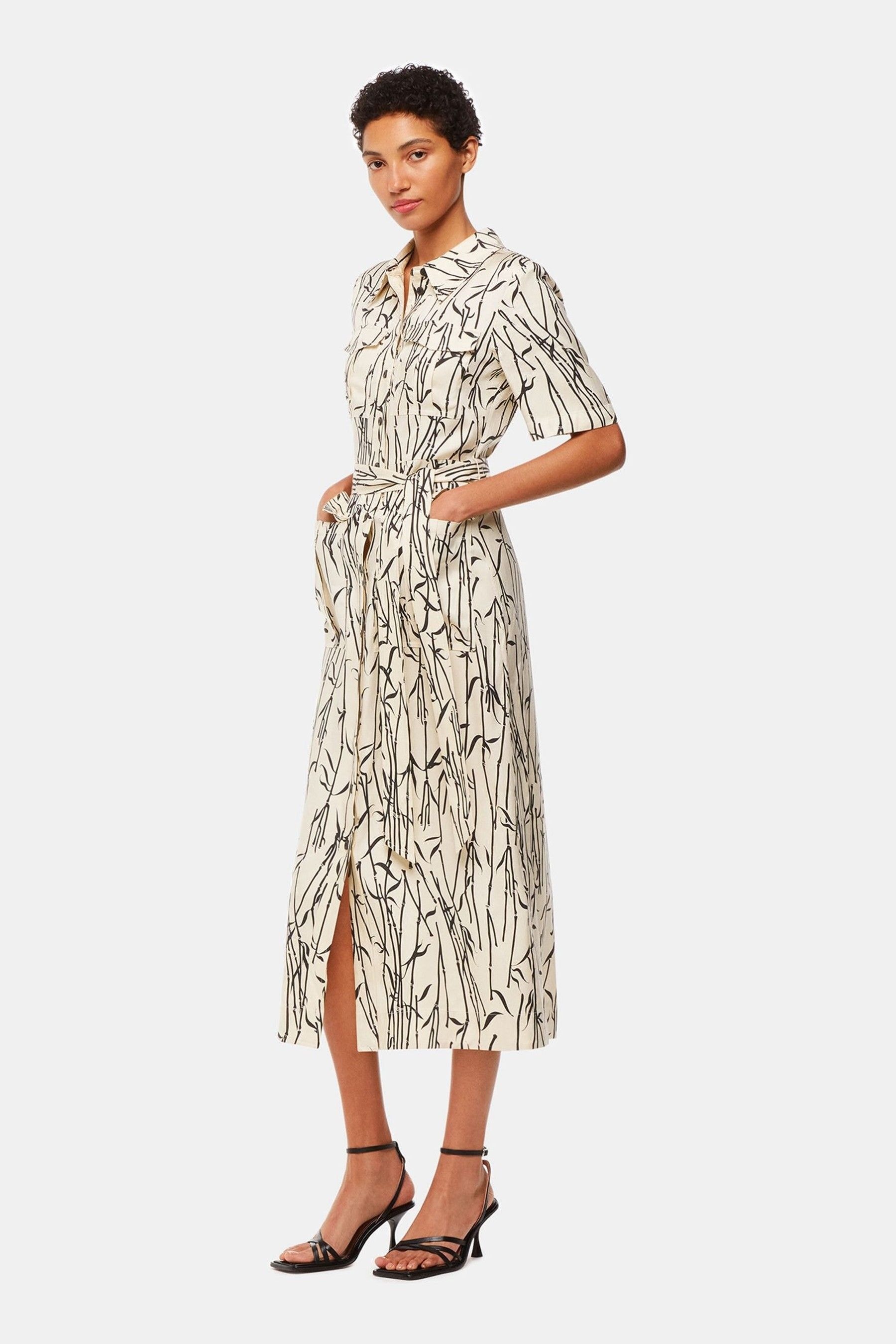 Buy Whistles Bamboo Shoots Fontella White Dress from Next Germany