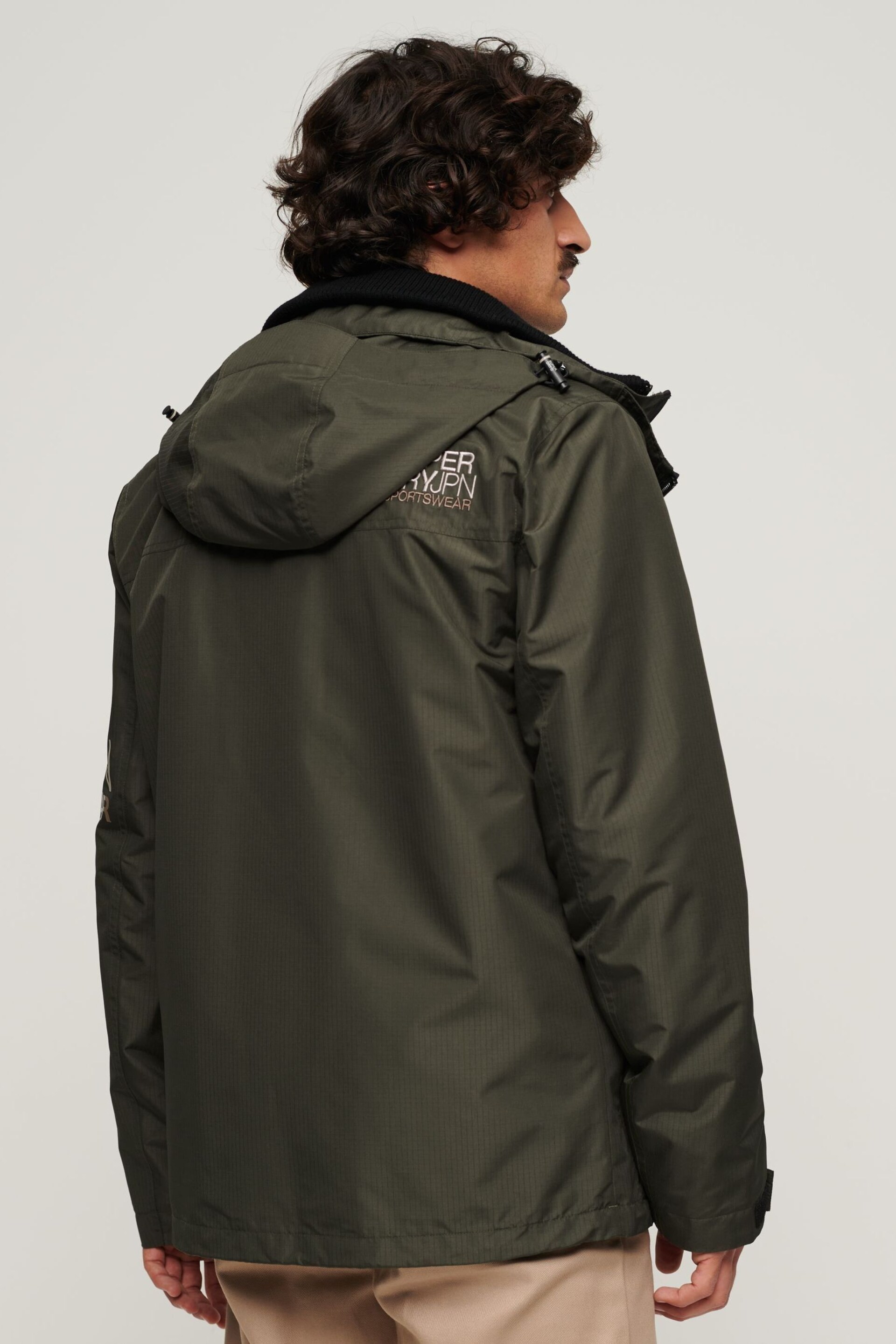 Superdry Green Hooded Yachter SD Windbreaker Jacket - Image 2 of 4