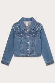 Monsoon Blue Pearl Denim Jacket - Image 1 of 3