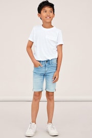 Name It Blue Slim Denim Shorts - Image 1 of 5