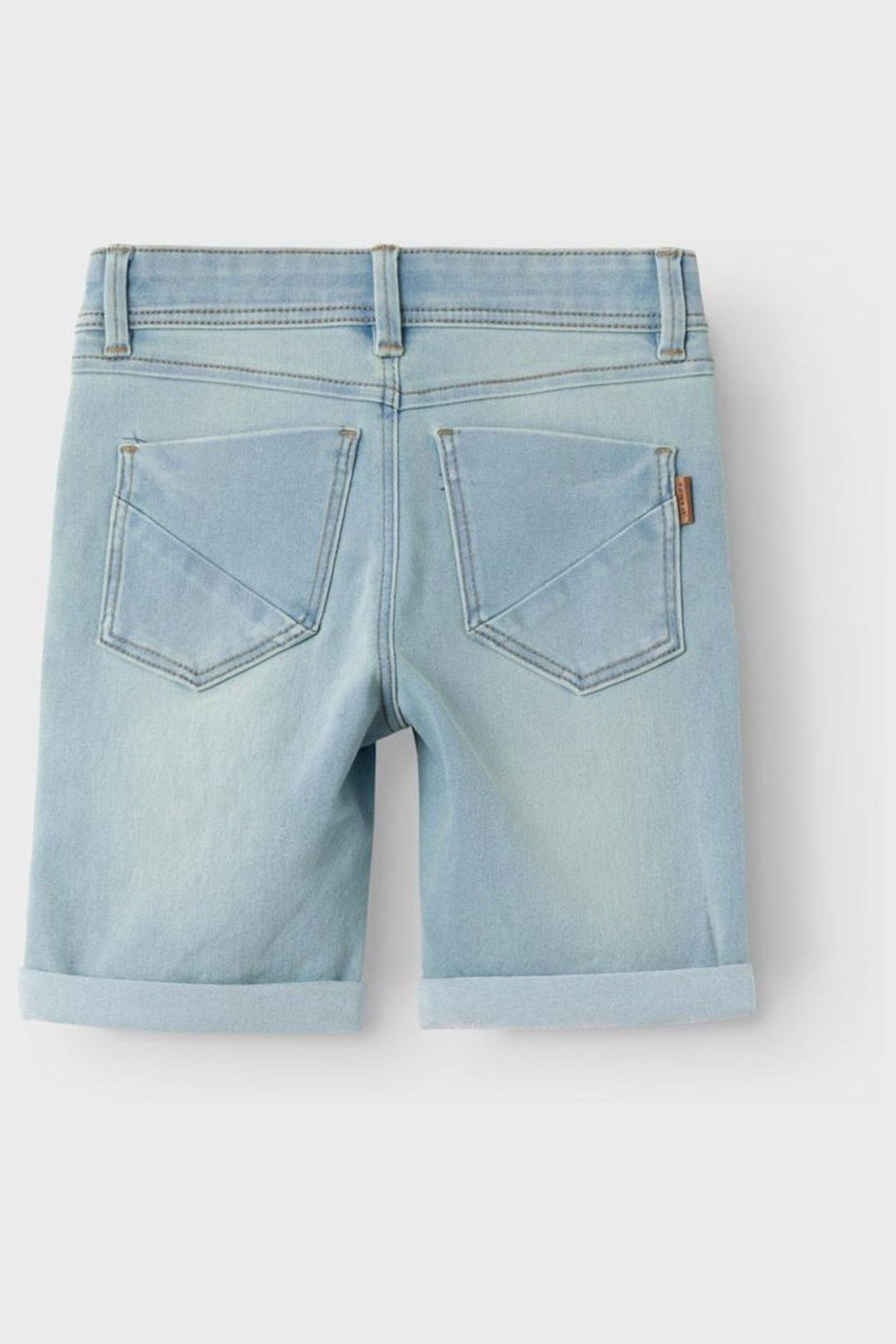 Name It Blue Slim Denim Shorts - Image 4 of 5