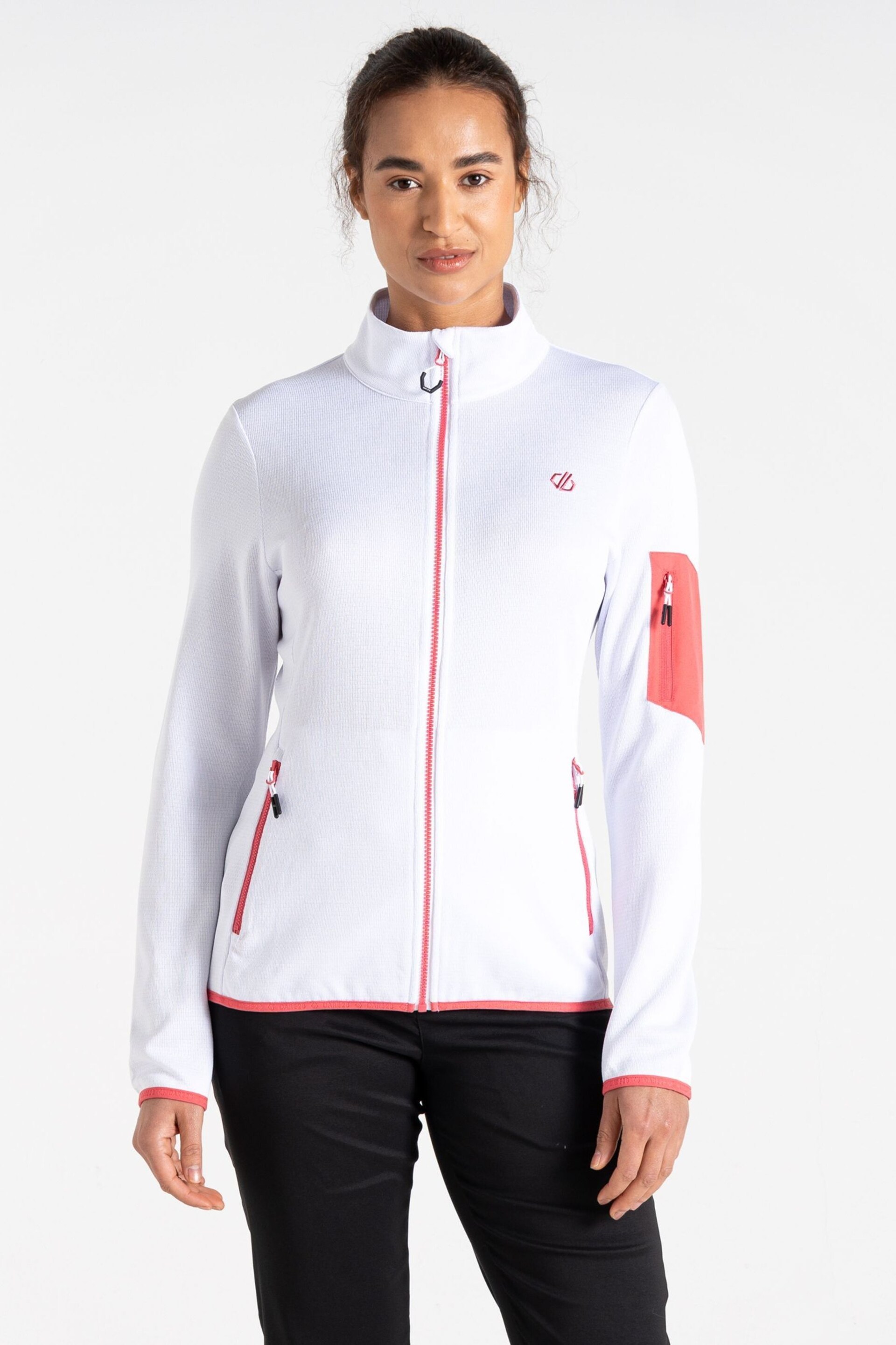 Dare 2b Women's Torrek Full Zip White Fleece - Image 1 of 6