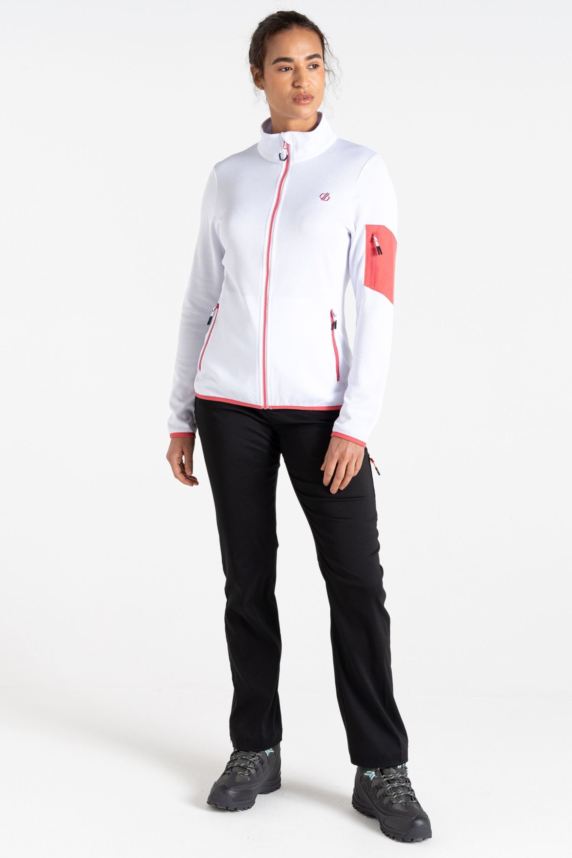 Dare 2b Women's Torrek Full Zip White Fleece - Image 3 of 6