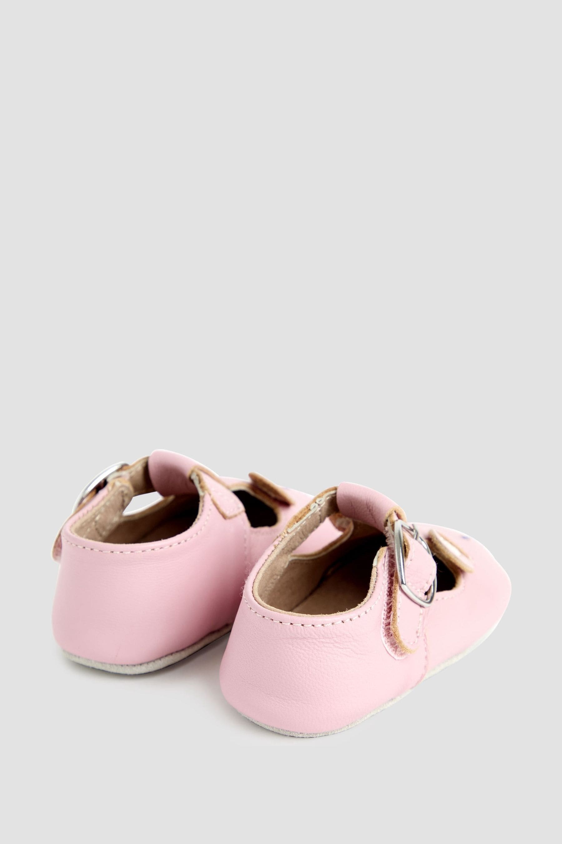 Buy JoJo Maman Bebe Pink Leather Pre Walker Shoes from the Next UK online shop