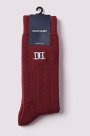 Duchamp Mens Chunky Cashmere Mix Rib Socks - Image 3 of 3