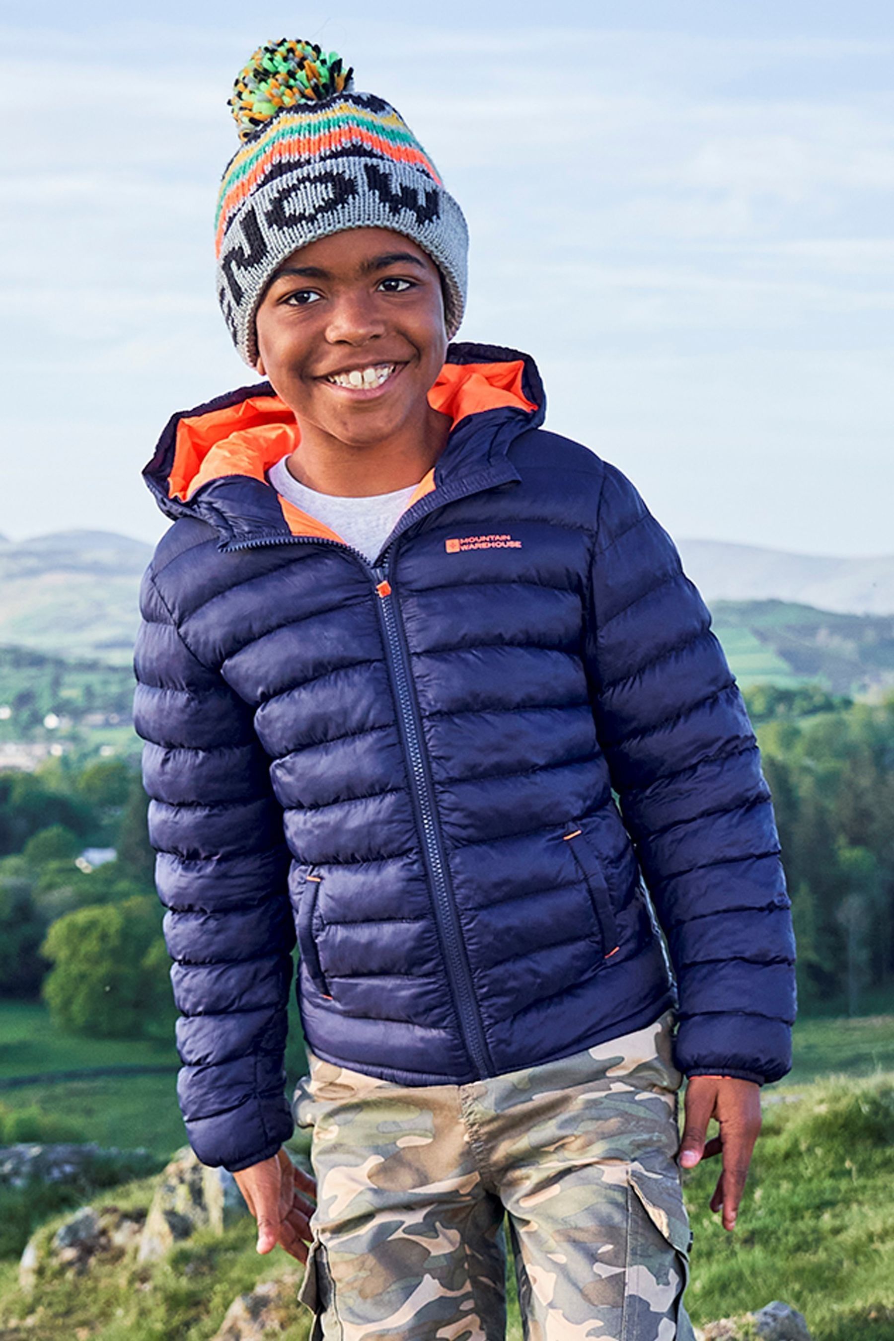 Seasons kids water resistant padded jacket sales