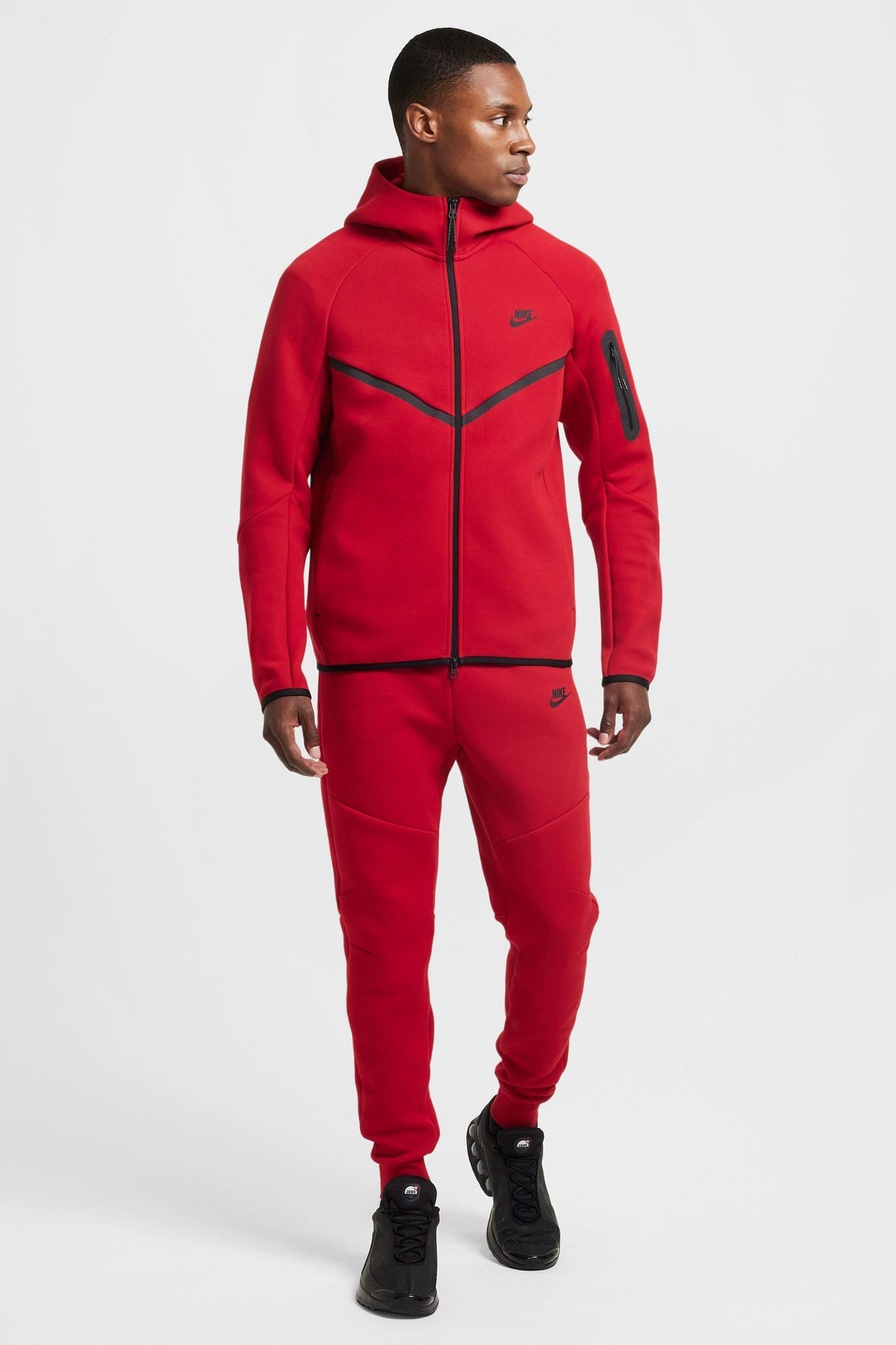 Red nike tech on sale