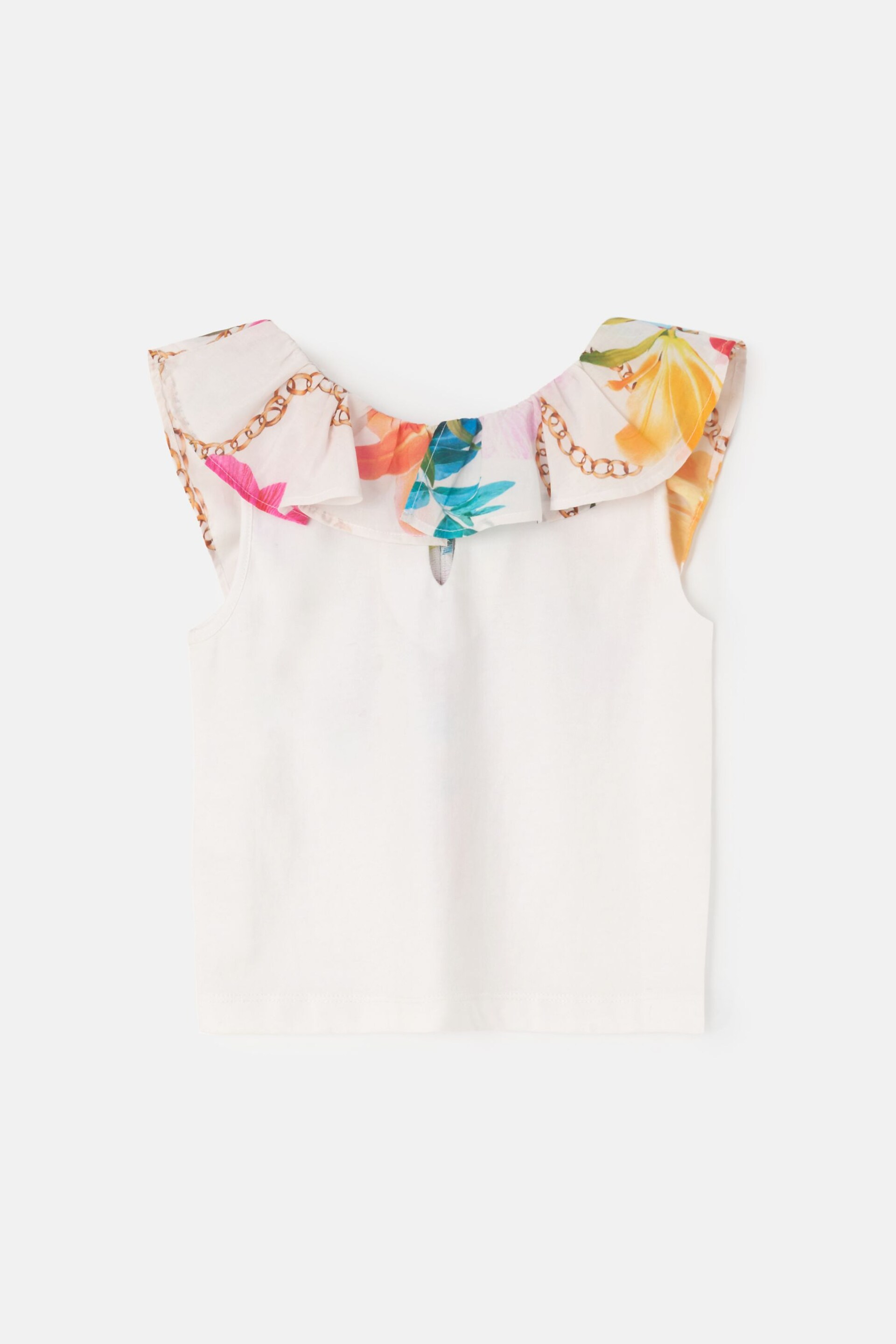 Angel & Rocket White Tropical Katie Woven Front Top - Image 5 of 6