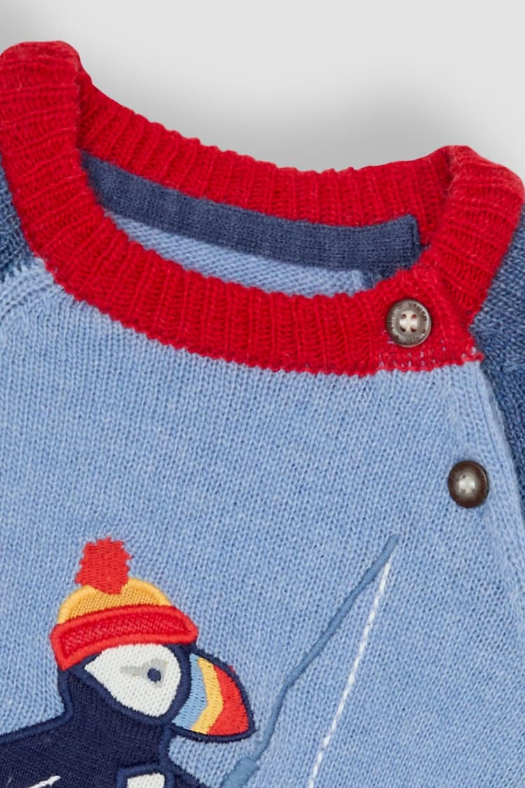 JoJo Maman Bébé Button Detail Jumper - Image 3 of 3