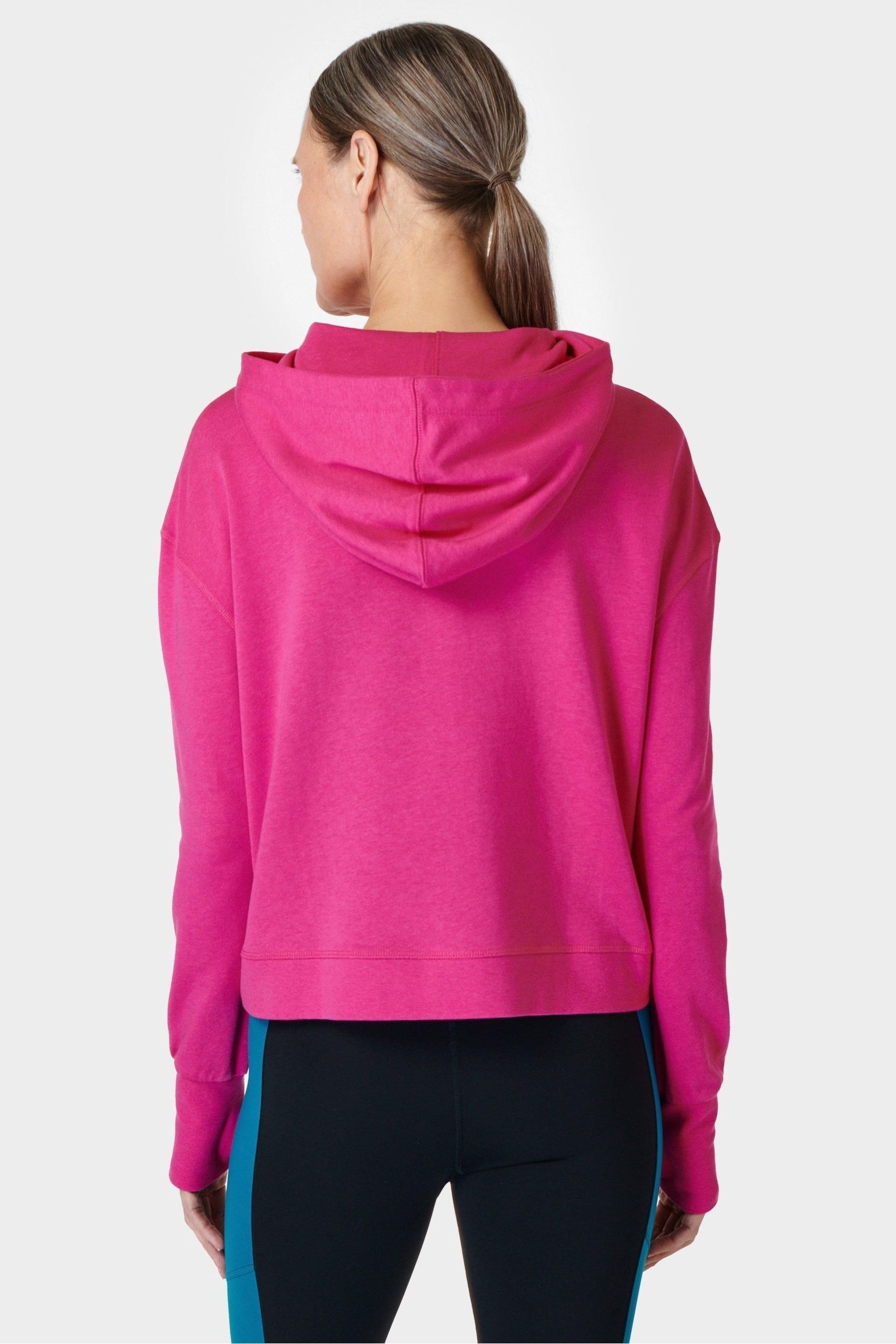 Sweaty Betty Beet Pink After Class Hoodie - Image 3 of 7
