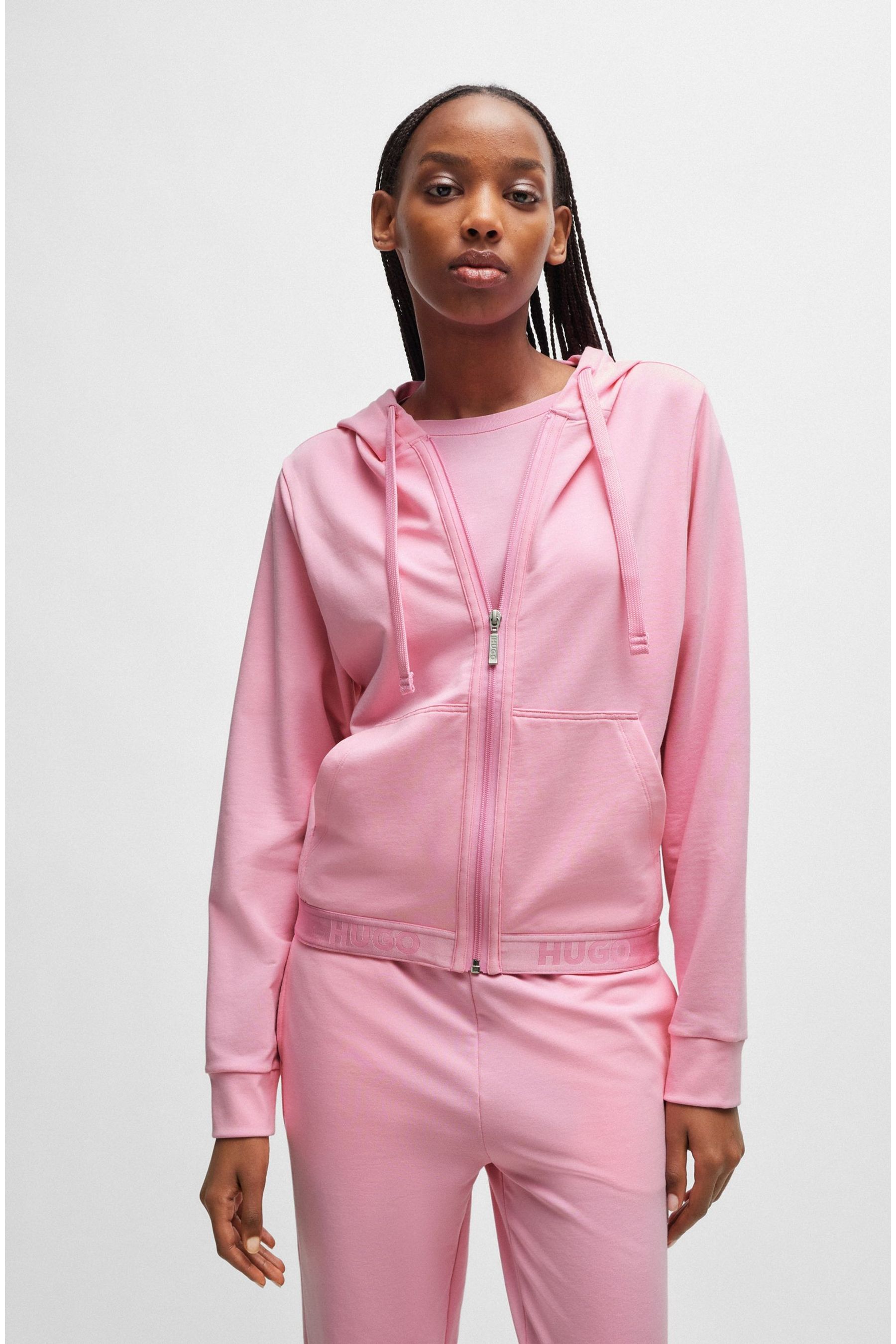 Pink logo hoodie outlet
