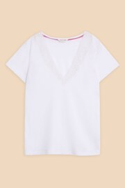 White Stuff White Lace Ellie T-Shirt - Image 5 of 7