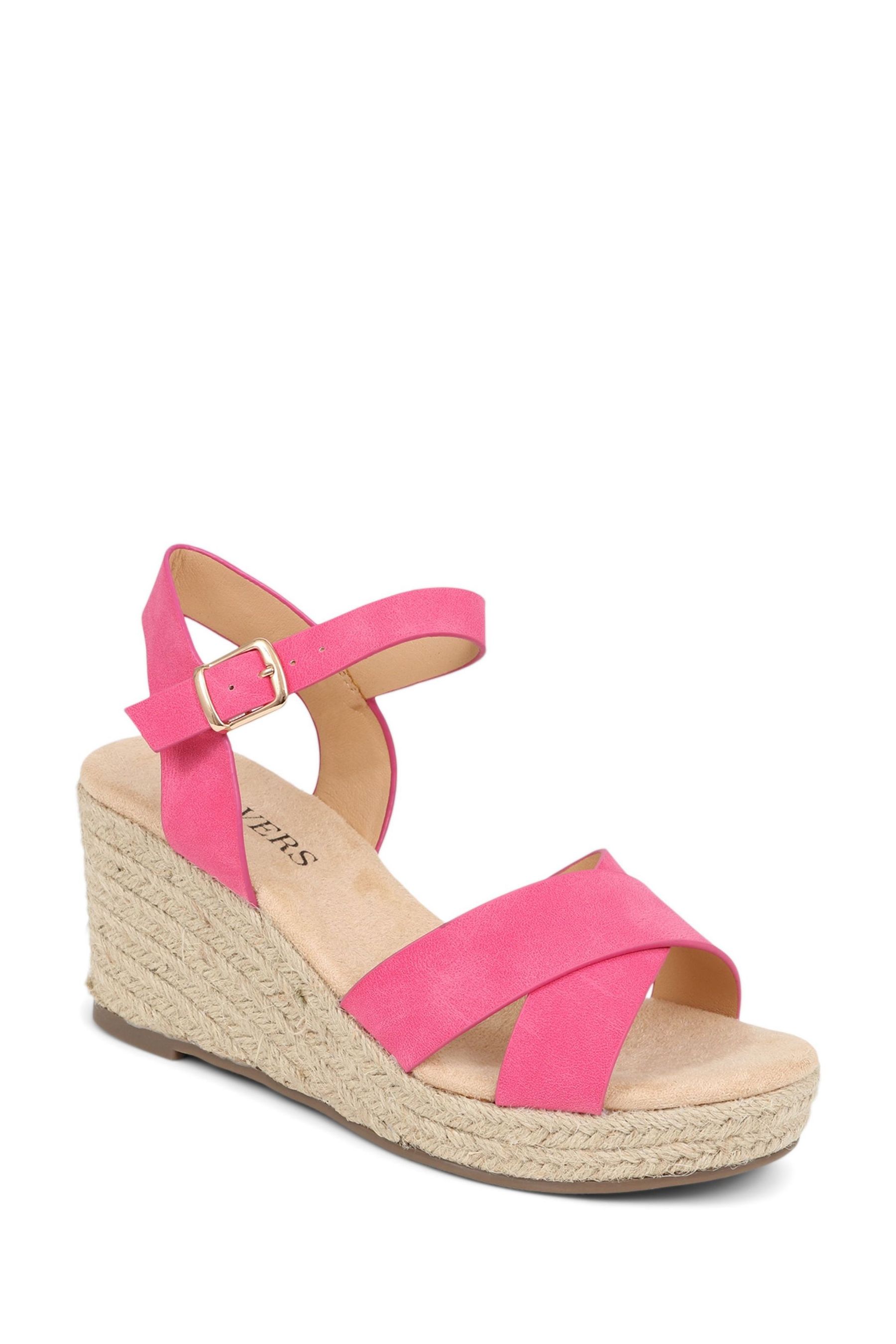 Buy Pavers Pink Pavers Lightweight Platform Espadrilles from Next Luxembourg
