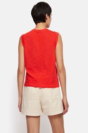 Jigsaw Red 100% Cotton Slub Tank Top - Image 5 of 6