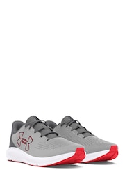 Under Armour Grey Charged Pursuit 3 Trainers - Image 5 of 7