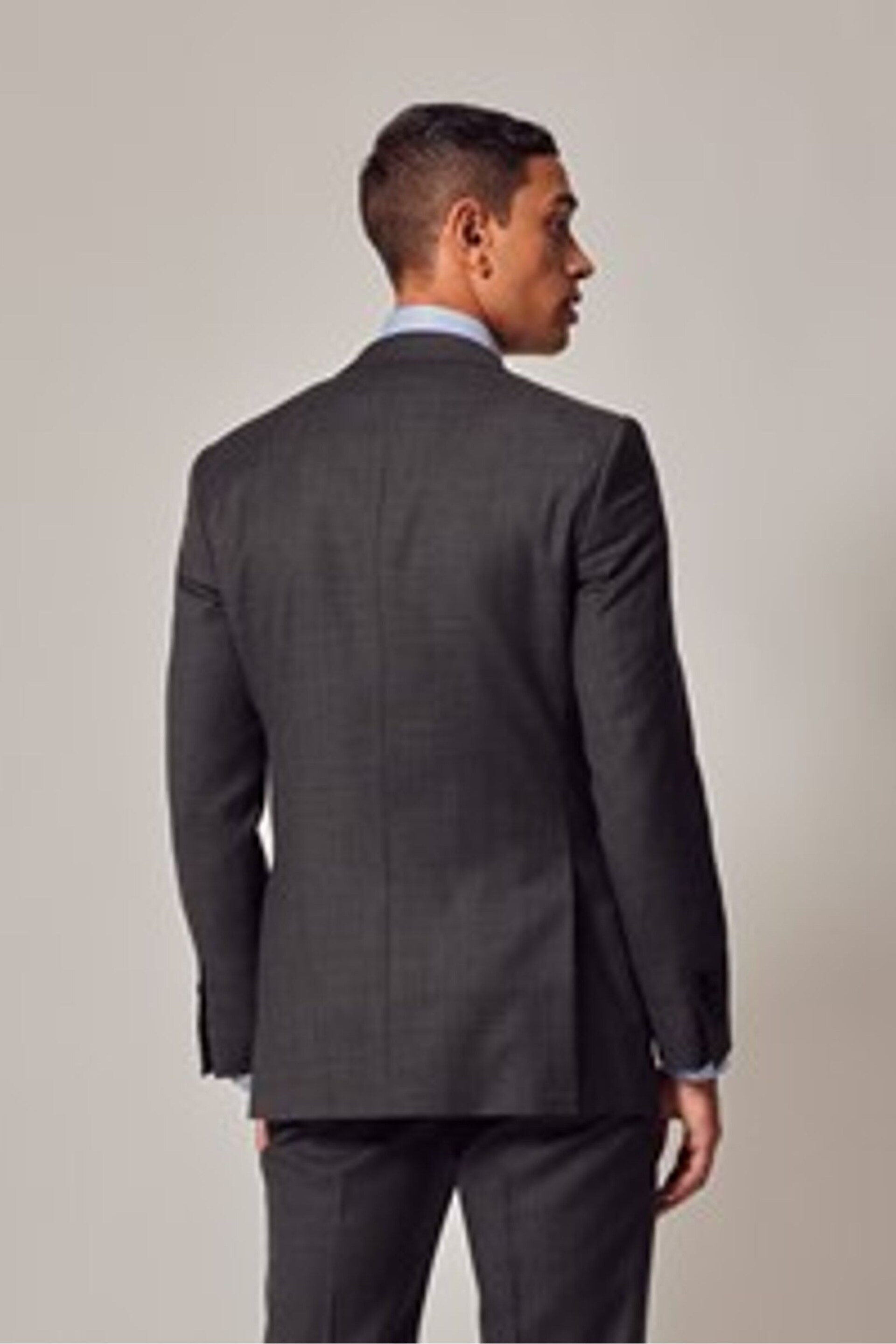 Hawes & Curtis Slim Grey Twill Suit Jacket - Image 2 of 9