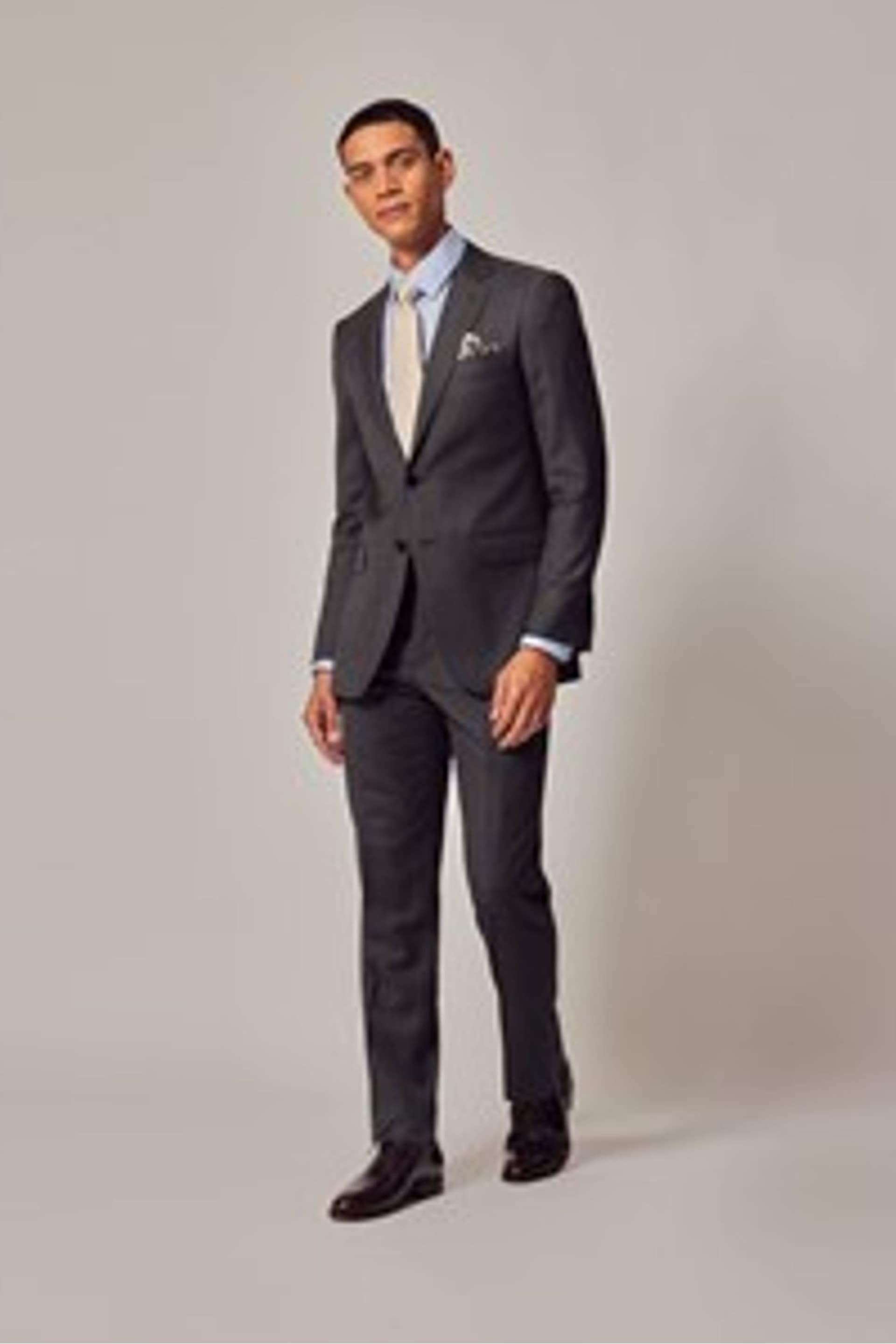 Hawes & Curtis Slim Grey Twill Suit Jacket - Image 3 of 9