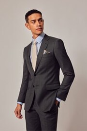 Hawes & Curtis Slim Grey Twill Suit Jacket - Image 4 of 9