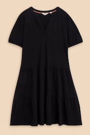 White Stuff Black Cotton Jersey Clara Dress - Image 5 of 7