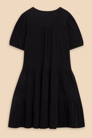 White Stuff Black Cotton Jersey Clara Dress - Image 6 of 7