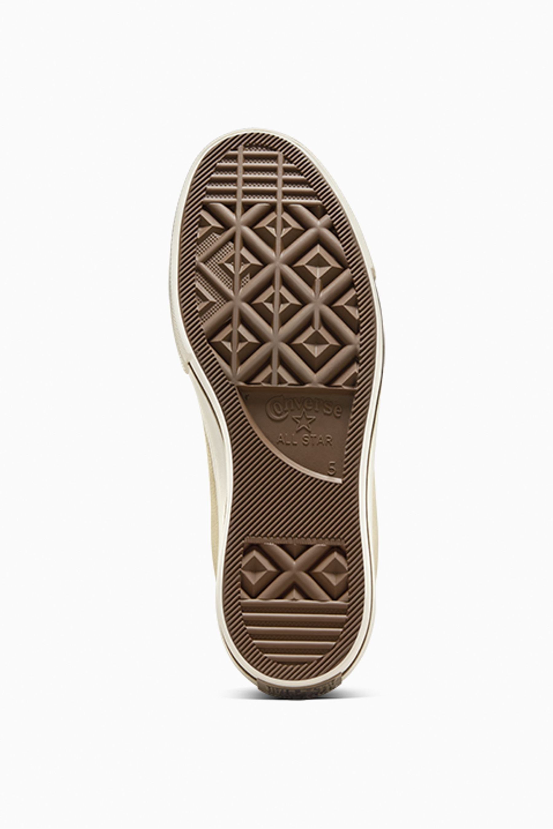 Nude Converse Leather Chuck Taylor All Star Lift Trainers