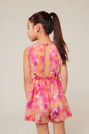 Yellow/Pink Cut-Out Detail Playsuit (3-16yrs) - Image 2 of 7