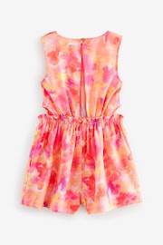 Yellow/Pink Cut-Out Detail Playsuit (3-16yrs) - Image 5 of 7